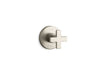 KOHLER K-T73135-3 Composed MasterShower volume control valve trim with cross handle, vibrant brushed nickel