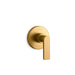 KOHLER K-T73135-4 Composed MasterShower volume control valve trim with lever handle, vibrant brushed moderne brass