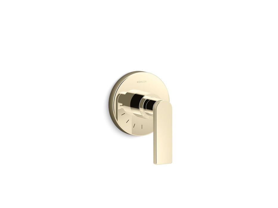 KOHLER K-T73135-4 Composed MasterShower volume control valve trim with lever handle, vibrant french gold