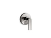 KOHLER K-T73135-4 Composed MasterShower volume control valve trim with lever handle, vibrant titanium