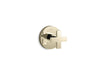 KOHLER K-T73140-3 Composed MasterShower transfer valve trim with cross handle, vibrant french gold