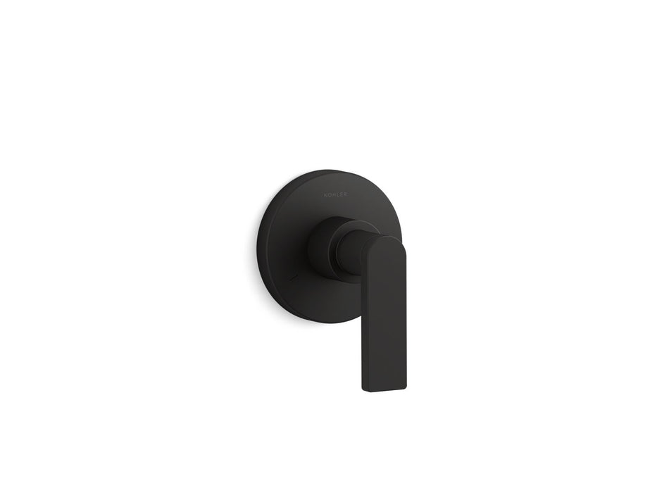 KOHLER K-T73140-4 Composed MasterShower transfer valve trim with lever handle, matte black