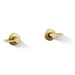 KOHLER K-T77981-4 Components Wall-mount bathroom sink faucet Lever handle trim, vibrant brushed moderne brass