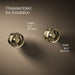 KOHLER K-T77981-9 Components Wall-mount bathroom sink faucet Industrial handle trim, vibrant french gold - view 2