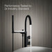 KOHLER K-T77984-4 Components Floor-mount bath filler trim with lever handles and handshower, matte black - view 5