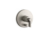 KOHLER K-T78016-4 Components Rite-Temp valve trim with Lever handle and diverter, vibrant brushed nickel
