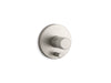 KOHLER K-T78016-8 Components Rite-Temp valve trim with Oyl handle and diverter, vibrant brushed nickel