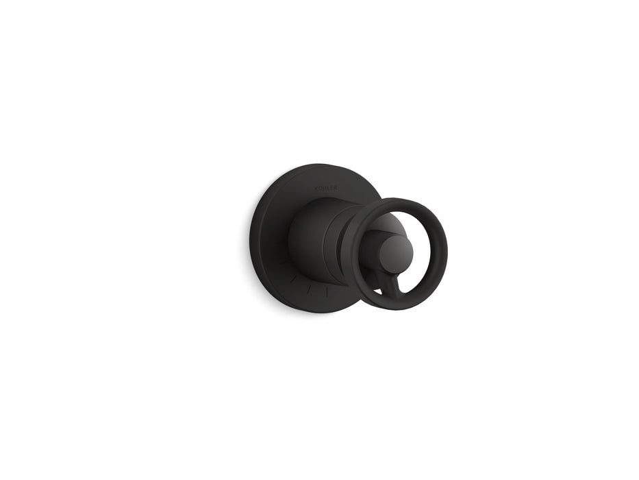 KOHLER K-T78025-9 Components MasterShower volume control valve trim with Industrial handle, matte black