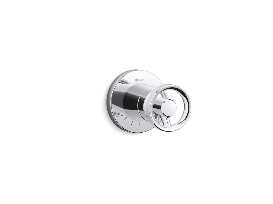 KOHLER K-T78025-9 Components MasterShower volume control valve trim with Industrial handle, polished chrome