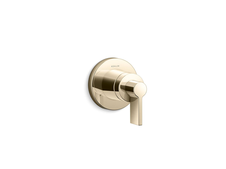 KOHLER K-T78026-4 Components MasterShower transfer valve trim with Lever handle, vibrant french gold