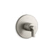 KOHLER K-T78027-4 Components MasterShower temperature control valve trim with Lever handle, vibrant brushed nickel