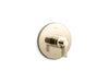 KOHLER K-T78027-4 Components MasterShower temperature control valve trim with Lever handle, vibrant french gold