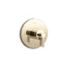 KOHLER K-T78027-4 Components MasterShower temperature control valve trim with Lever handle, vibrant french gold