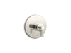 KOHLER K-T78027-4 Components MasterShower temperature control valve trim with Lever handle, vibrant polished nickel