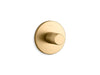 KOHLER K-T78027-8 Components MasterShower temperature control valve trim with Oyl handle, vibrant brushed moderne brass