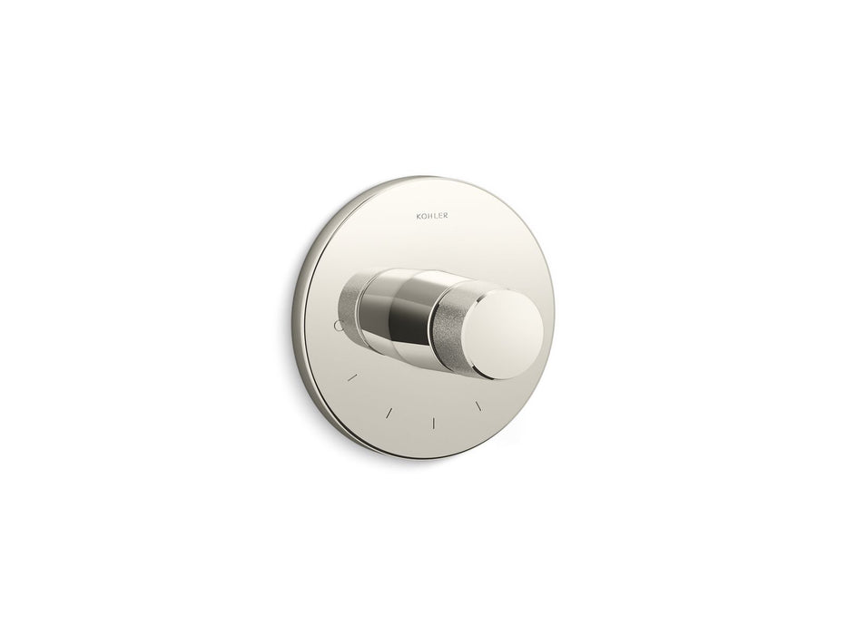 KOHLER K-T78027-8 Components MasterShower temperature control valve trim with Oyl handle, vibrant polished nickel