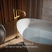 KOHLER K-T97328-4 Purist Floor-mount bath filler trim with handshower, vibrant brushed moderne brass - view 4