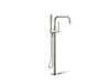 KOHLER K-T97328-4 Purist Floor-mount bath filler trim with handshower, vibrant polished nickel
