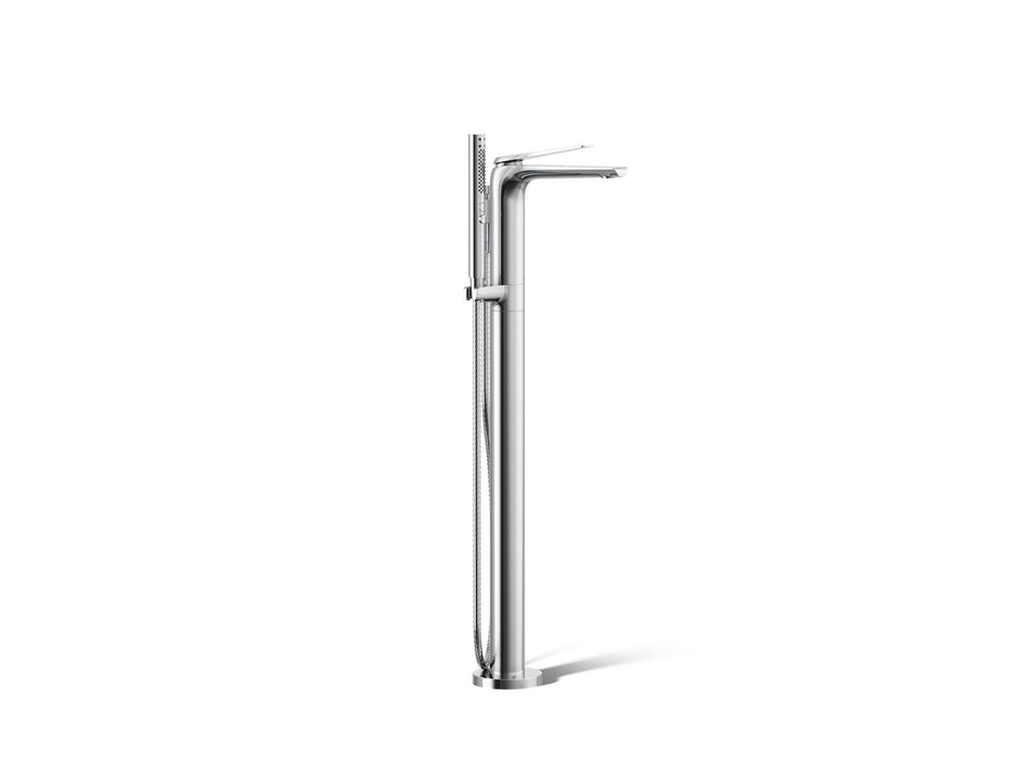KOHLER K-T97367-4 Avid Floor-mount bath filler trim, polished chrome