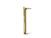 KOHLER K-T97367-4 Avid Floor-mount bath filler trim, vibrant brushed moderne brass