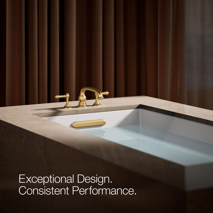 KOHLER K-T98071-4 Artifacts Deck-mount bath faucet handle trim with Lever design, vibrant brushed moderne brass - view 3
