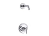 KOHLER K-TLS14422-4 Purist Rite-Temp shower trim kit with lever handle, without showerhead, polished chrome