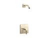 KOHLER K-TLS23503-4 Parallel Rite-Temp shower trim kit, without showerhead, vibrant french gold