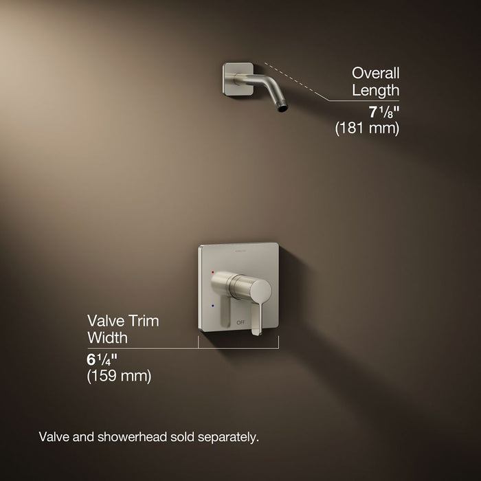 3/4 view of product with dimensions