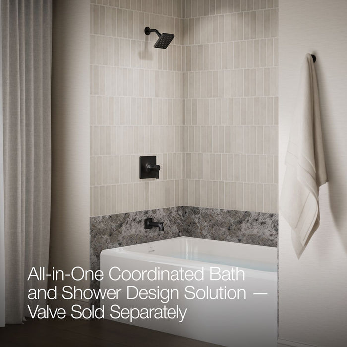 KOHLER K-TLS28127-4 Venza Rite-Temp Bath and Shower Trim Kit, Without Showerhead, matte black - view 3