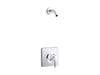 KOHLER K-TLS28128-4 Venza Rite-Temp Shower Trim Kit, Without Showerhead, polished chrome