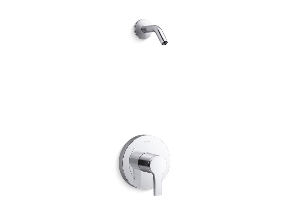 KOHLER K-TLS35321-4 Elate Rite-Temp Shower Trim Kit, Without Showerhead, polished chrome
