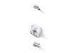 KOHLER K-TLS35322-4 Elate Rite-Temp Bath and Shower Trim Kit, Without Showerhead, polished chrome