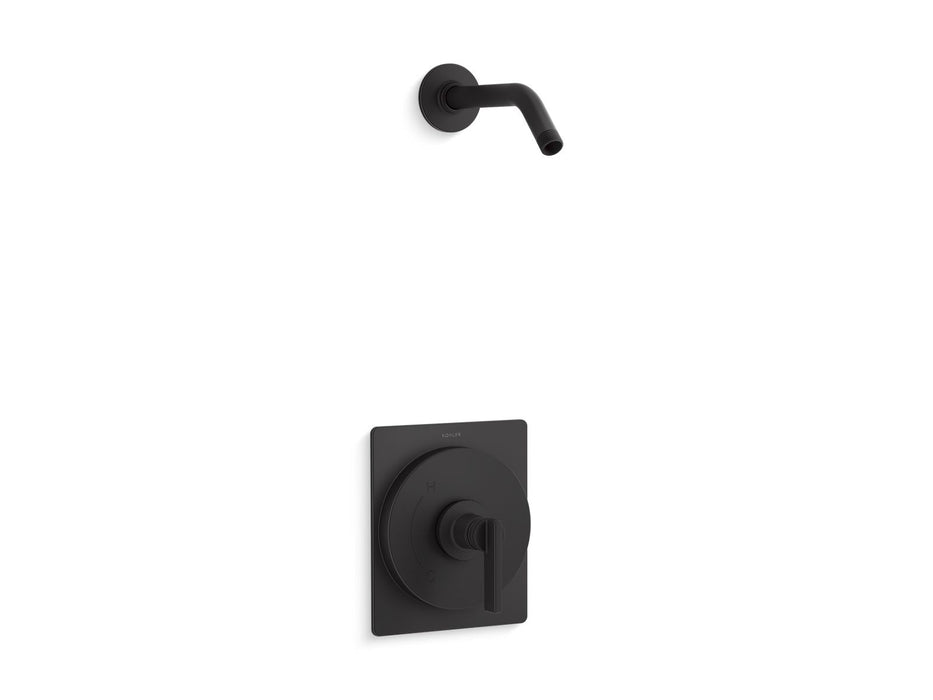 KOHLER K-TLS35914-4 Castia by Studio McGee Rite-Temp shower trim kit, without showerhead, matte black