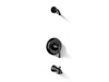 KOHLER K-TLS35937-4 Buckley Rite-Temp bath and shower trim kit, without showerhead, matte black