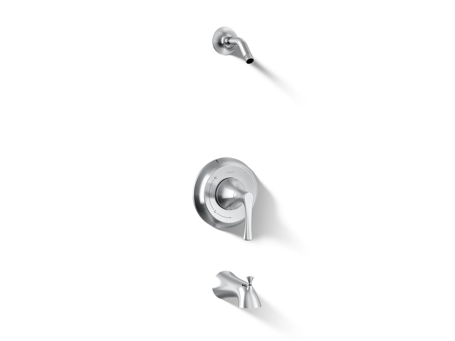 KOHLER K-TLS35937-4 Buckley Rite-Temp bath and shower trim kit, without showerhead, polished chrome
