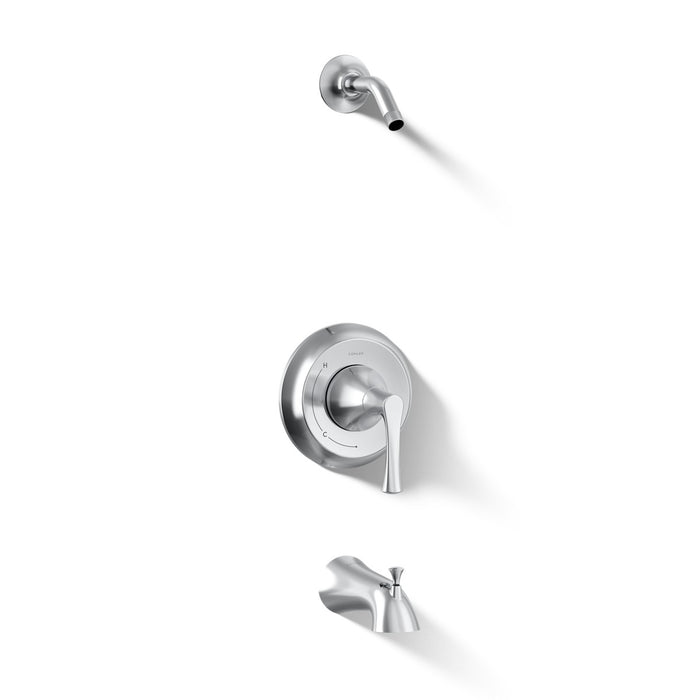 KOHLER K-TLS35937-4 Buckley Rite-Temp bath and shower trim kit, without showerhead, polished chrome - view 3