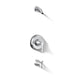 KOHLER K-TLS35937-4 Buckley Rite-Temp bath and shower trim kit, without showerhead, polished chrome - view 3