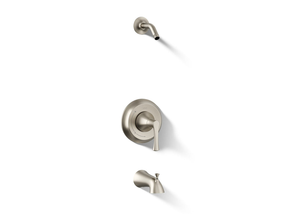 KOHLER K-TLS35937-4 Buckley Rite-Temp bath and shower trim kit, without showerhead, vibrant brushed nickel
