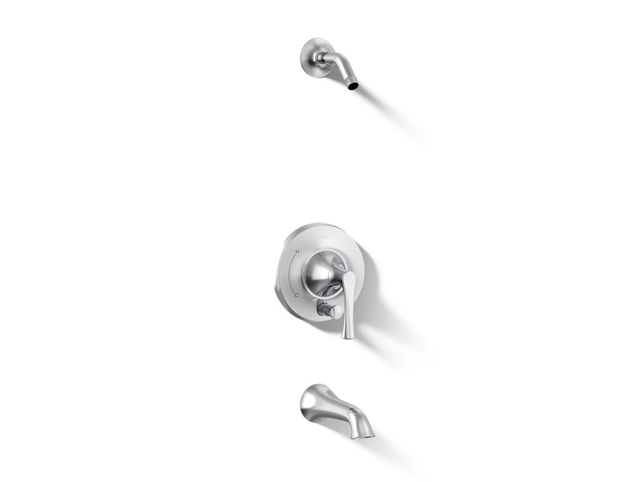 KOHLER K-TLS35944-4 Buckley Rite-Temp bath and shower trim kit with push-button diverter, without showerhead