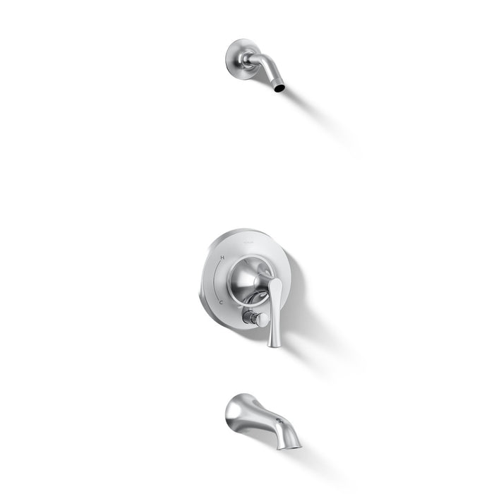 KOHLER K-TLS35944-4 Buckley Rite-Temp bath and shower trim kit with push-button diverter, without showerhead