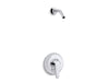 KOHLER K-TLS98009-4 July Rite-Temp shower trim kit, without showerhead, polished chrome