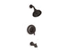 KOHLER K-TS10582-4 Bancroft Rite-Temp bath and shower trim kit, 2.5 gpm, slip-fit spout, oil rubbed bronze