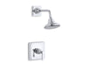 KOHLER K-TS13134-4A Pinstripe Pure Rite-Temp Shower Trim Kit with Lever Handle, 2.5 GPM, polished chrome