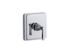KOHLER K-TS13135-4A Pinstripe Pure Rite-Temp valve trim with lever handle, polished chrome