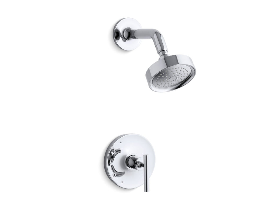 KOHLER K-TS14422-4 Purist Rite-Temp Shower Trim Kit with Lever Handle, 2.5 GPM, polished chrome