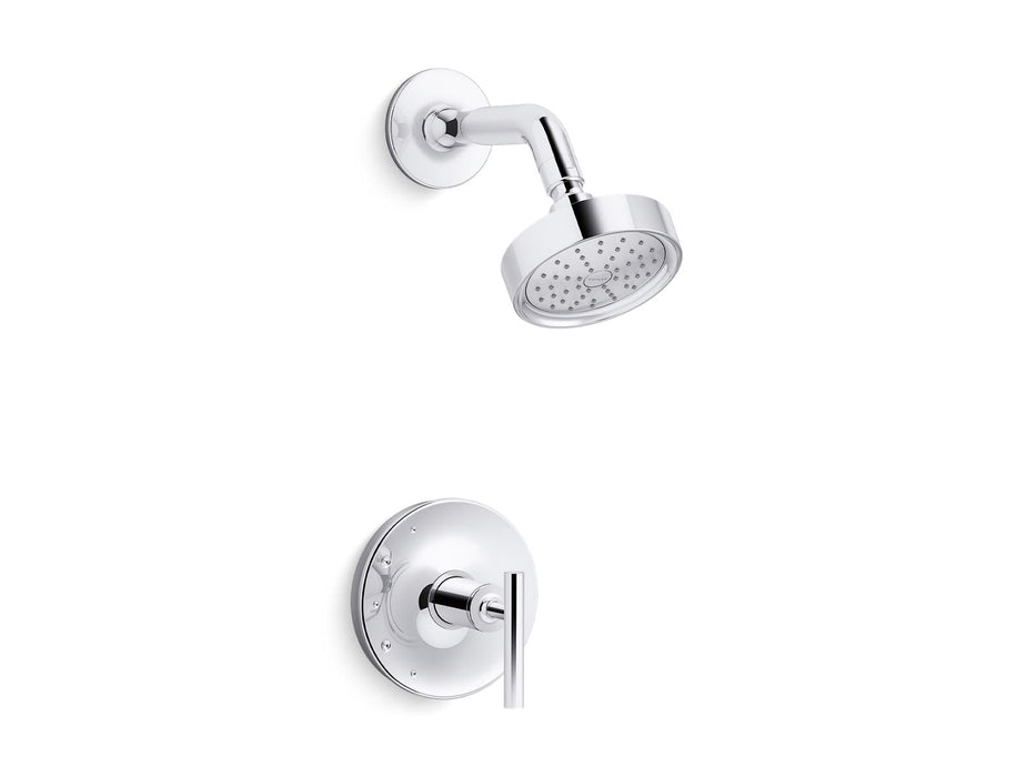 KOHLER K-TS14422-4G Purist Rite-Temp Shower Trim Kit with Lever Handle, 1.75 GPM, polished chrome