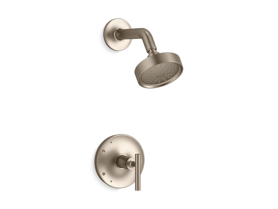 KOHLER K-TS14422-4G Purist Rite-Temp shower trim kit with lever handle, 1.75 gpm, vibrant brushed bronze