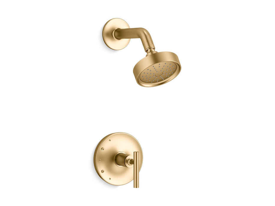 KOHLER K-TS14422-4G Purist Rite-Temp shower trim kit with lever handle, 1.75 gpm, vibrant brushed moderne brass