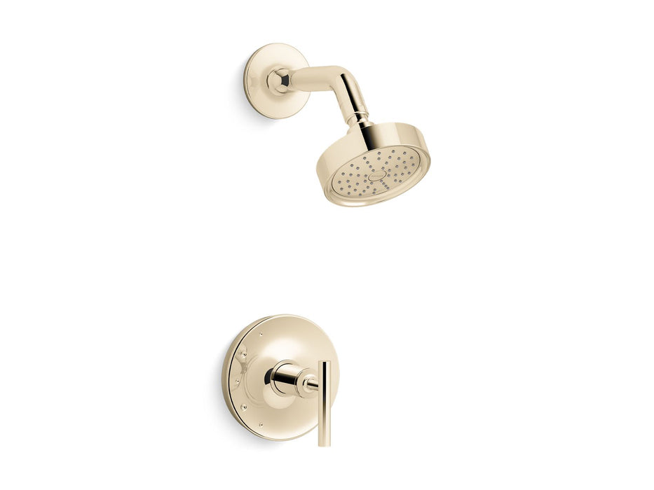 KOHLER K-TS14422-4G Purist Rite-Temp shower trim kit with lever handle, 1.75 gpm, vibrant french gold