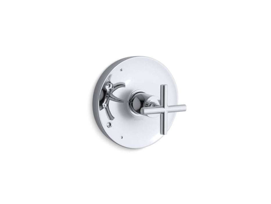 Kohler K-TS14423-3 Purist Rite-Temp valve trim with cross handle
